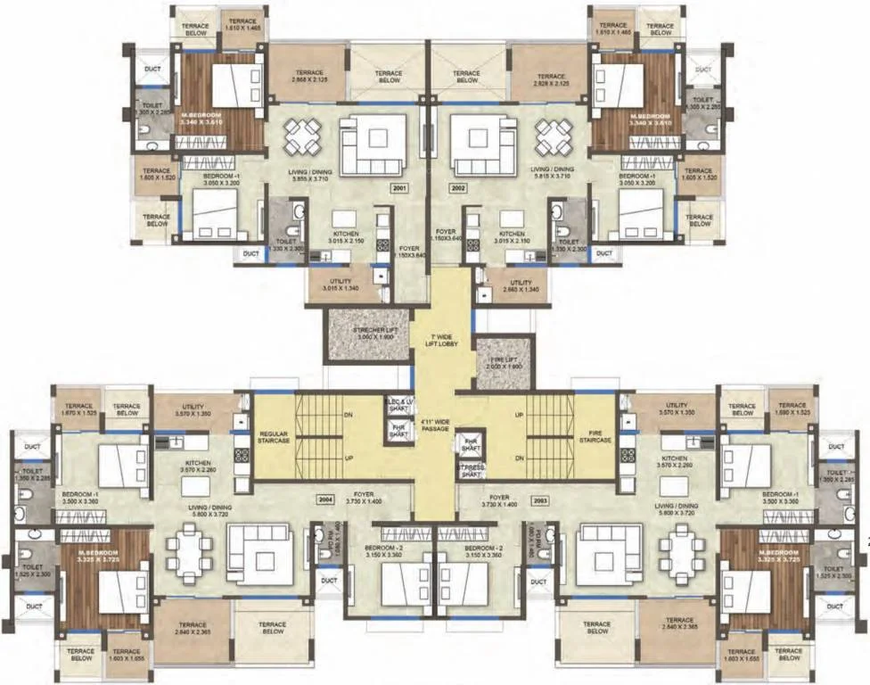 Floor plan for Puravankara Purva Silversands